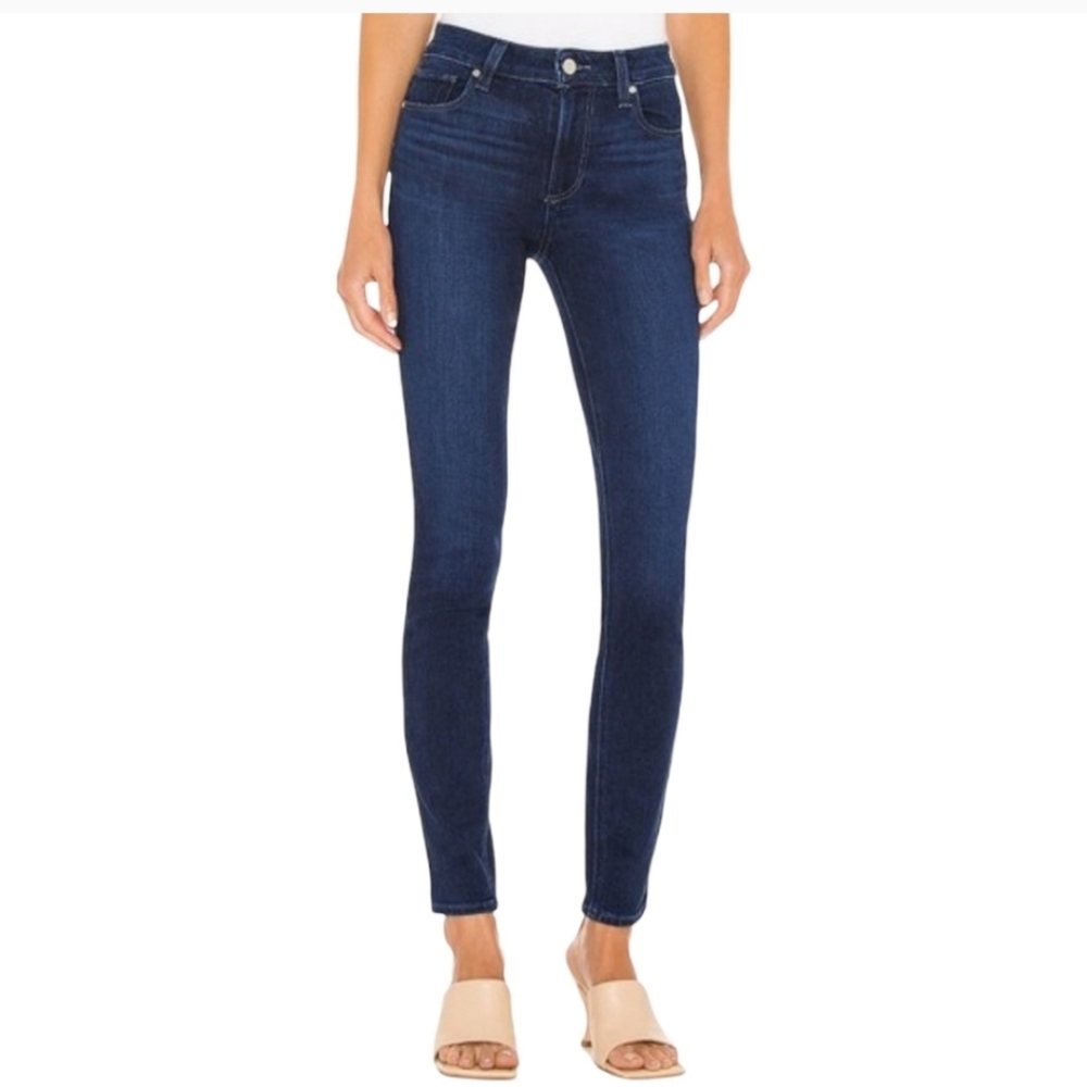 Paige Size 30 Peg Skinny Blue Jeans
